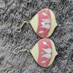 Silver shell earrings